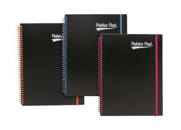 Blok Neon notepad, A4+, mix barev, linkovaný, 100 listů, spirálová vazba, PUKKA PAD