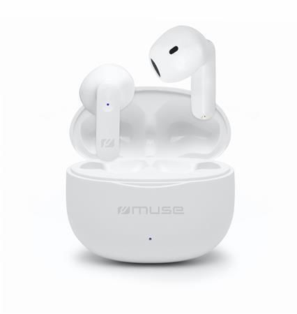 Sluchátka M-270 TWS, bílá, s mikrofonem, bezdrátová, Bluetooth 5.0, MUSE