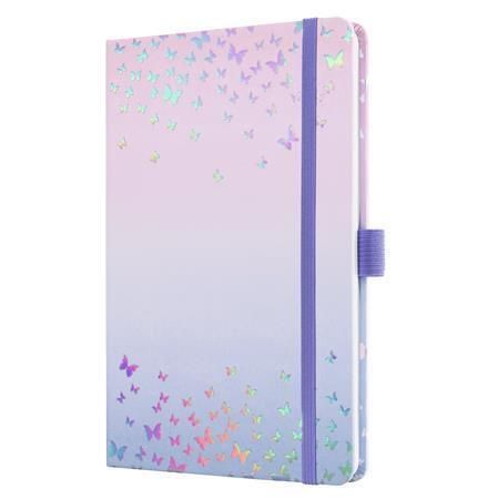 Diář Jolie, Butterfly Confetti Candy, A5, týdenní, 2026, tvrdé desky, SIGEL J6347