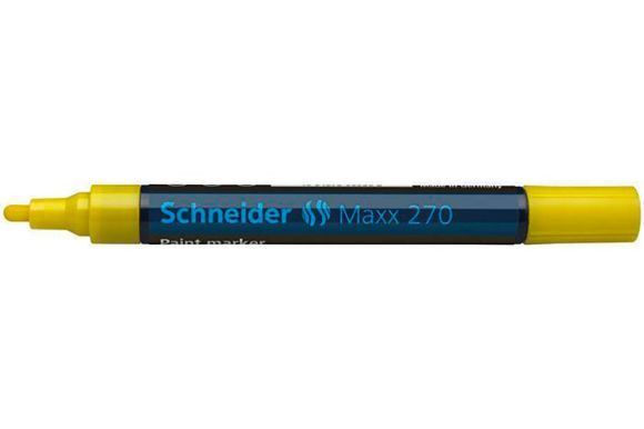 Permanentní lakový popisovač Maxx 270, žlutá, 1-3mm, SCHNEIDER