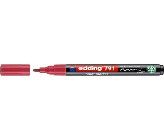 Lakový popisovač 791 PCR, růžová, 1-2 mm, EDDING 4-791PCR009 Lakový popisovač 791 PCR, růžová, 1-2 mm, EDDING 4-791PCR009