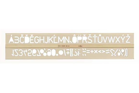Šablona na písmena, 20 mm, KOH-I-NOOR
