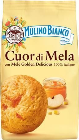 Sušenky Cuor di Mela, s jablečnou náplní, 250 g, MULINO BIANCO 101 Sušenky Cuor di Mela, s jablečnou náplní, 250 g, MULINO BIANCO 101