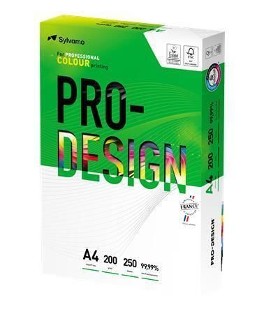 Xerografický papír, pro digitální tisk, A4, 200 g, 250 listů, PRO-DESIGN PRDES200X437(440) ,balení 250 ks