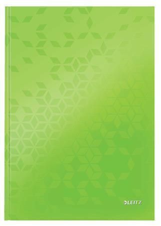 Zápisník Wow, zelená, čtverečkovaný, A4, tvrdé desky, 80 listů, LEITZ