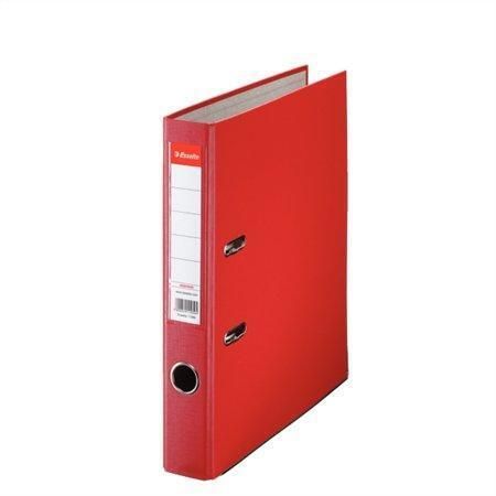 Pákový pořadač Economy, ochranné spodní kování, červená, 50 mm, A4, PP/karton, ESSELTE