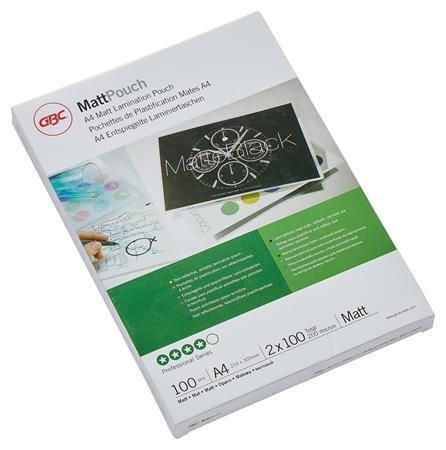 Laminovací fólie, 100 mikronů, A4, matná, 100 ks, GBC 3740491 ,balení 100 ks