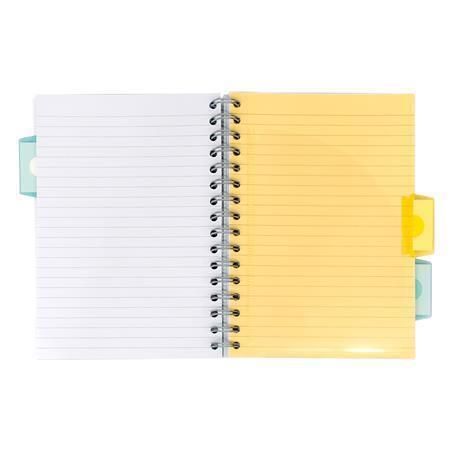 Spirálový sešit Pastel project book, mix, A5, linkovaný, 100 listů, PUKKA PAD 2013-PST