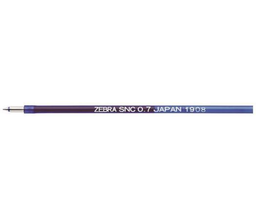 Náplň do kuličkového pera SNC, modrá, 0,24 mm, ZEBRA 53152