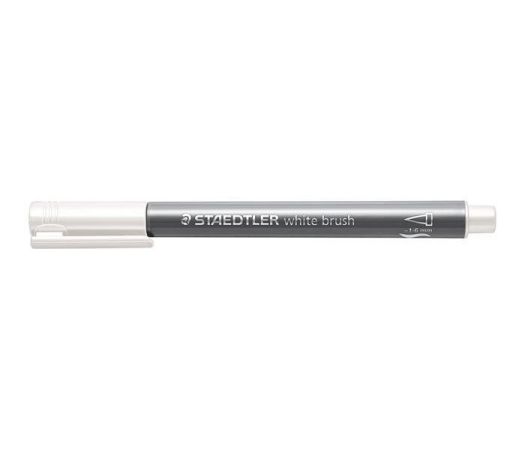 Štětcový fix Design Journey Metallic Brush, bílá, 1-6 mm, STAEDTLER 8321-0