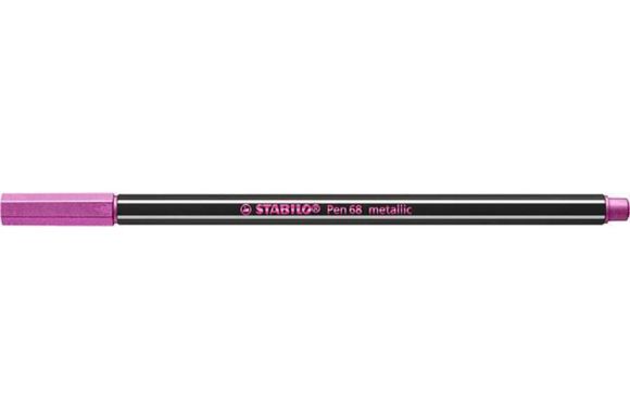 Fix Pen 68 metallic, metalická růžová, 1,4 mm, STABILO