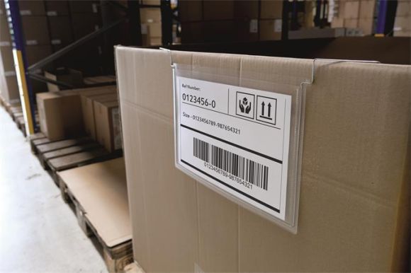 Logistická kapsa, transparentní, A4, horizontální, s drátem, 50 ks/balení, DURABLE 118519 ,balení 50 ks