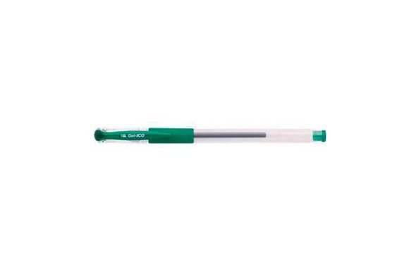 Gelové pero Gel-Ico, zelená, 0,5mm, s uzávěrem, ICO ,balení 12 ks