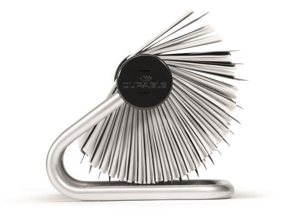 Vizitkář otočný VISIFIX, stříbrná, na 400 ks, horizontální, kovový, DURABLE 248123 Vizitkář otočný VISIFIX, stříbrná, na 400 ks, horizontální, kovový, DURABLE 248123