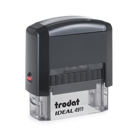 Razítko Ideal 4911, černá, černý polštářek, TRODAT P2IDEAL4911