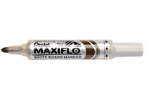 Popisovač na bílou tabuli Maxiflo MWL5M, hnědá, 2,5 mm, kuželový hrot, PENTEL