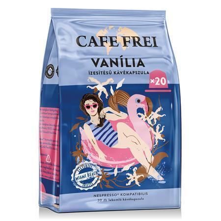 Kávové kapsle, vanilka, kompatibilní s Nespresso, 20 ks, CAFE FREI 110282 ,balení 20 ks