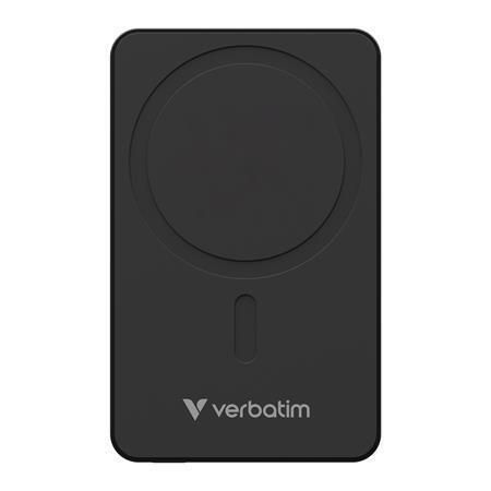 Magnetická powerbanka Charge n Go Essentials, černá, bezdrátová, 10 000 mAh, VERBATIM 32227