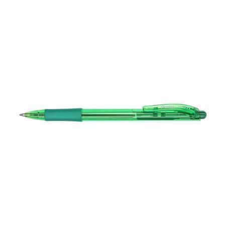 Kuličkové pero BK417, zelená, 0,35 mm, stiskací mechanismus, PENTEL BK417-D