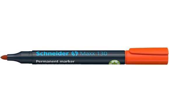 Permanentní popisovač Maxx 130, oranžová, 1-3mm, kuželový hrot, SCHNEIDER