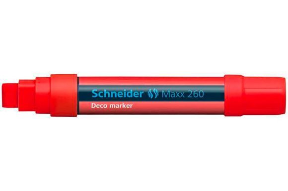 Křídový popisovač Maxx 260, červená, 2-15mm, tekutý, SCHNEIDER