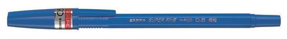 E20662 Kuličkové pero H-8000, modrá, 0,21 mm, s víčkem, ZEBRA