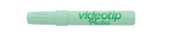 Zvýrazňovač Videotip, pastelová zelená, 1-4 mm, ICO