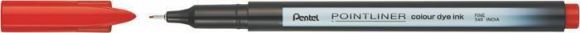 Liner Pointliner, červená, 0,4 mm, PENTEL S40-B