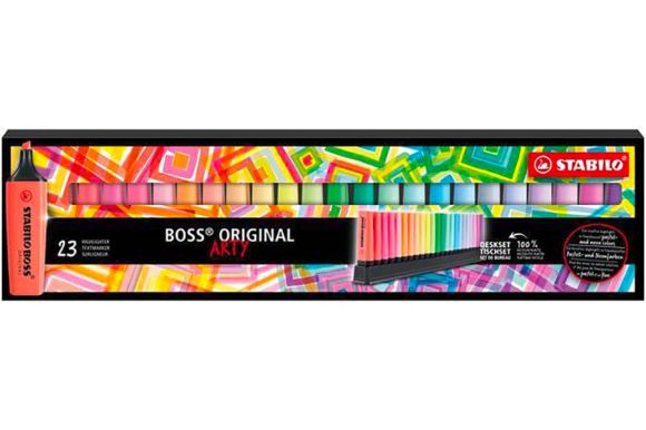 Zvýrazňovače BOSS original Arty, 23 barev, 2-5 mm, STABILO 7023-01-5-20