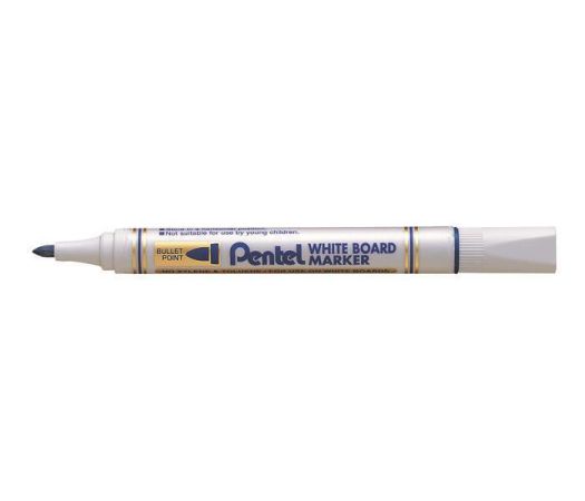 Popisovač na bílou tabuli, modrá, 2 mm, kuželový hrot, PENTEL MW85-CE