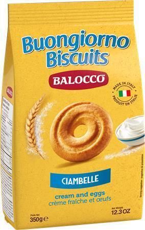 Sušenky Ciambelle“, smetanové, 350 g, BALOCCO 23751 Sušenky Ciambelle“, smetanové, 350 g, BALOCCO 23751
