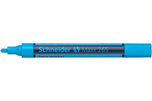 Křídový popisovač Maxx 265, světle modrá, 2-3mm, tekutý, SCHNEIDER