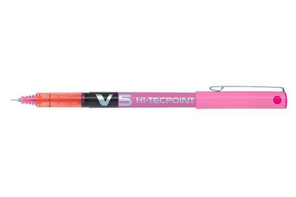 Roller s tekutým inkoustem Hi-Tecpoint V5, růžová, 0,3 mm, PILOT