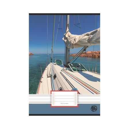 Sešit Sailboat, 81-32, A4, linkovaný, 32 listů, OPTISCHOOL 27I8132-004