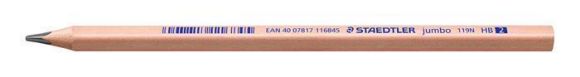 Grafitová tužka Noris natural jumbo 119N, HB, trojhranná, JUMBO, STAEDTLER 119N-HB Grafitová tužka Noris natural jumbo 119N, HB, trojhranná, JUMBO, STAEDTLER 119N-HB
