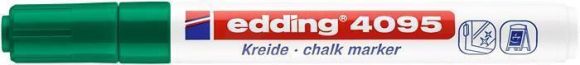 Křídový popisovač 4095, zelená, 2-3 mm, kuželový hrot, tekutý, EDDING 4-4095004 Křídový popisovač 4095, zelená, 2-3 mm, kuželový hrot, tekutý, EDDING 4-4095004
