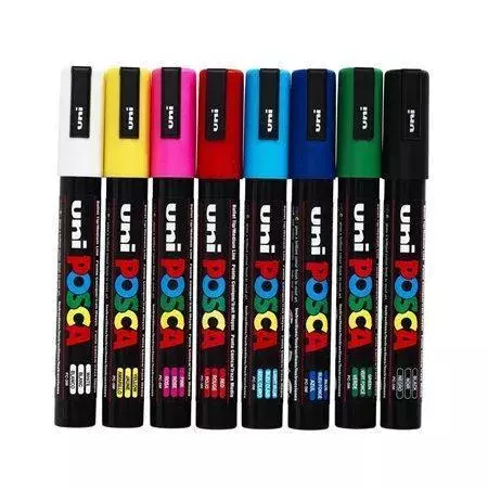 Akrylový popisovač Posca PC-3M, purpurová, 0,9-1,3 mm, UNI