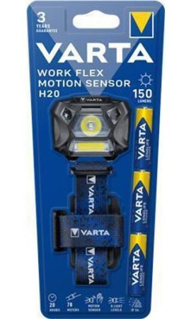 Čelová svítilna Work Flex H20, LED, 3 AAA, VARTA 18648101421