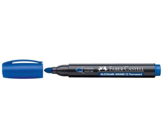 Permanentní popisovač Multimark Winner 52, modrá, 2,8 mm, kuželový hrot,  FABER-CASTELL