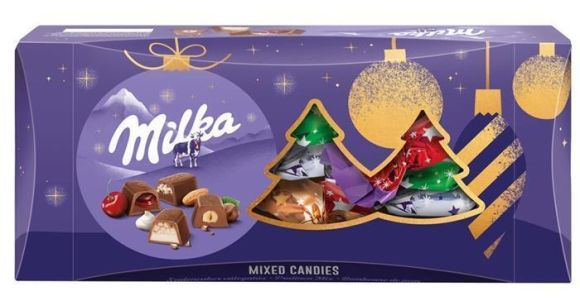 Vánoční salonky, mix, 255 g, MILKA Vánoční salonky, mix, 255 g, MILKA