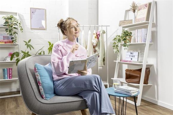 Spirálový diář Jolie, Good Vibes, A5, týdenní, 2027, tvrdé desky, SIGEL 7J606