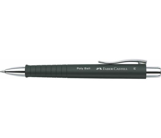 Kuličkové pero Poly Ball, černá, M,  FABER-CASTELL