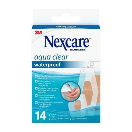 Náplast Nexcare Aqua 360°, voděodolná, 14 ks, 3M 7100247557