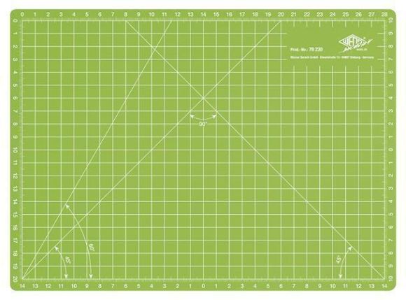 Řezací podložka Comfortline, zelená, pro DIY, A4, WEDO