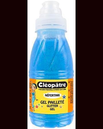 Třpytivý gel 250 ml NEON Modrá, CLEOPATRE