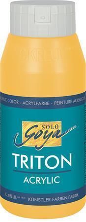 Akrylová barva TRITON SOLO GOYA, kukuřice žlutá, 750 ml, KREUL