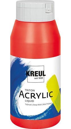 Akrylová barva TRITON SOLO GOYA, francouzská červená, 750 ml, KREUL