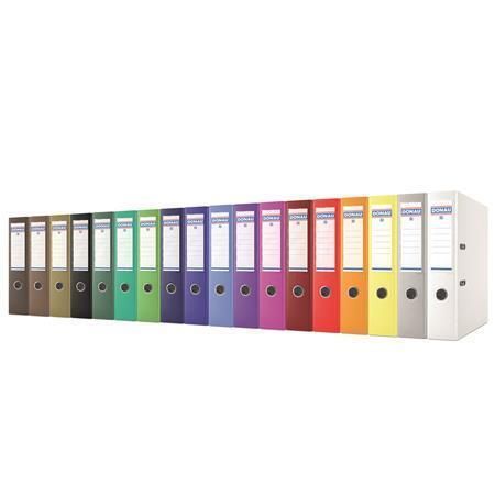 Pákový pořadač Rainbow, hnědá, 75 mm, A4, PP/karton, DONAU