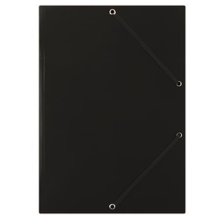 Desky s gumičkou Standard, černé, karton, A4, DONAU