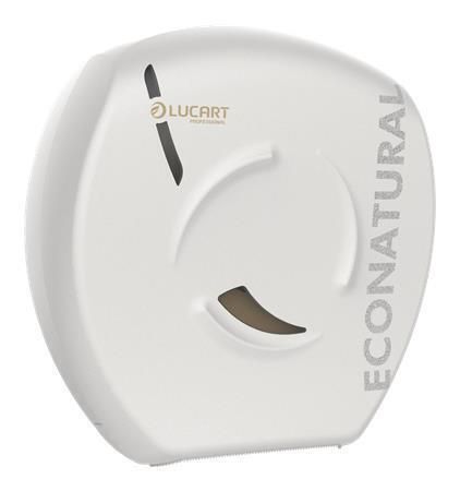 Zásobník na toaletní papír EcoNatural Flow Jumbo, bílá, 35,7 x 35,2 x 14,2 cm, LUCART 892518 Zásobník na toaletní papír EcoNatural Flow Jumbo, bílá, 35,7 x 35,2 x 14,2 cm, LUCART 892518